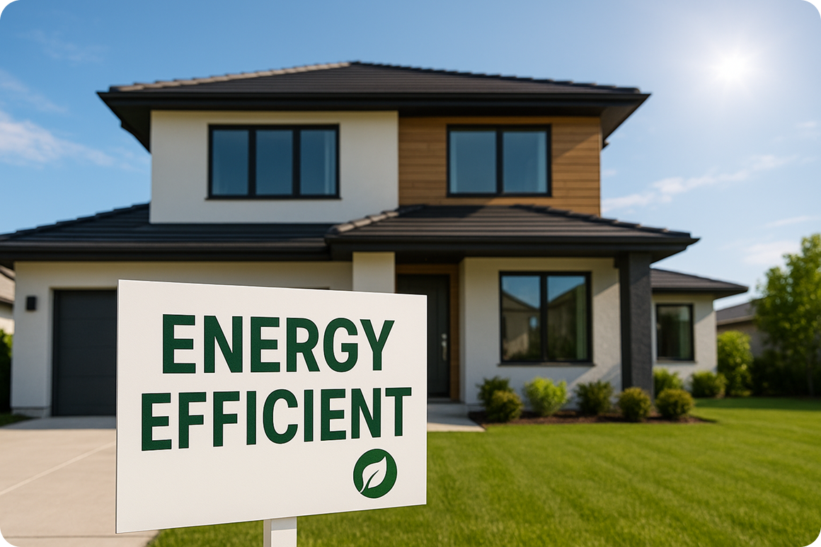 modern energy-efficient home increasing property value